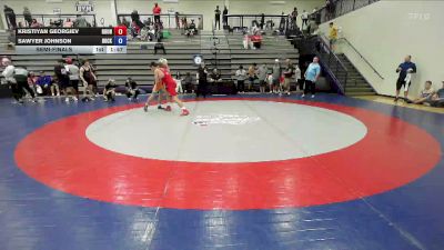 150 lbs Semifinal - Kristiyan Georgiev, Roundtree Wrestling Academy vs Sawyer Johnson, Rockmart Takedown Club
