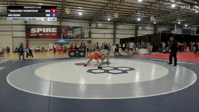 86 kg Cons. Round 8 - Brayden Thompson, Cowboy RTC/ Titan Mercury Wrestling Club (TMWC) vs Ian Bush, Mountaineer Wrestling Club