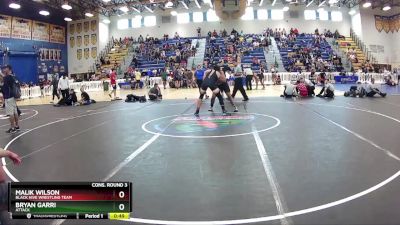 190 lbs Cons. Round 3 - Malik Wilson, Black Hive Wrestling Team vs Bryan Garri, Attack