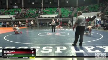 160 lbs Quarterfinal - Ty Morgan, J.B. Pennington vs Ricky Toney, New Hope HS
