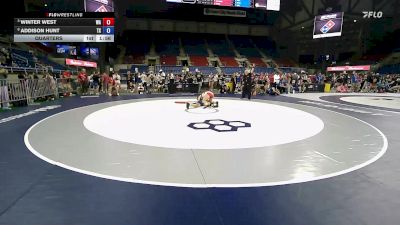 110 lbs Quarters - Winter West, WA vs Addison Hunt, TX