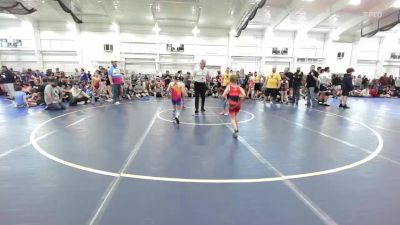 56 lbs Round Robin 1 - Luna Haugen, Watkins Girls vs Evangeline Ballay, Lady Pitbulls-Girls