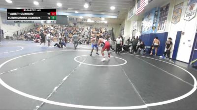 215 lbs Cons. Round 2 - Albert Quintero, Valley View vs Ruben Medina-Cardoza, Fountain Valley