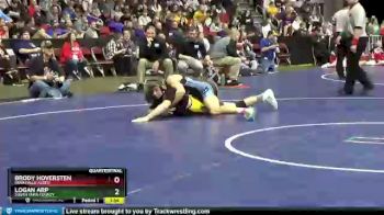 2 lbs Quarterfinal - Logan Arp, South Tama County vs Brody Hoversten, Iowa Falls-Alden