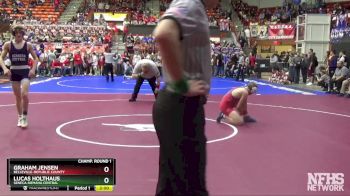 3-2-1A 132 Champ. Round 1 - Graham Jensen, Belleville-Republic County vs Lucas Holthaus, Seneca-Nemaha Central