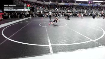 58 lbs Consi Of 8 #2 - Saige Wheatley, Lafayette Scrappers WC vs Nora Miller, Rams WC