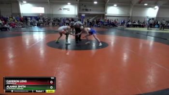 115 lbs 1st Place Match - Alanna Smith, OLENTANGY ORANGE vs Cameron Leng, MARYSVILLE