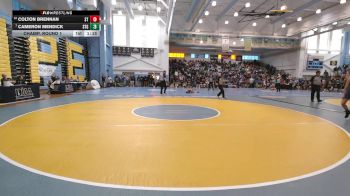 106 lbs Champ. Round 1 - Cameron Mendick, St Georges Tech HS vs Colton Brennan, Sussex Tech H S