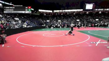 120 lbs Champ. Round 2 - Cain Rock, SWCA vs Crue Willis, ASC1