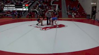 120 lbs Cons. Round 3 - Zayla Rogers, Hewitt-Trussville vs Allie Thompson, Auburn