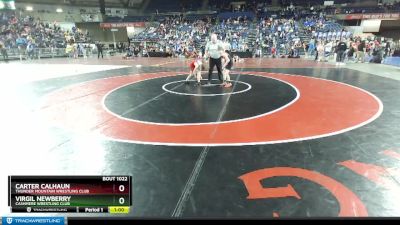 71 lbs Champ. Round 1 - Virgil Newberry, Cashmere Wrestling Club vs Carter Calhaun, Thunder Mountain Wrestling Club