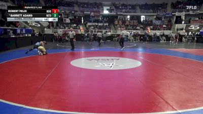 6A 106 lbs Cons. Round 3 - Barrett Adams, Wetumpka vs Robert Felix, Northridge High School