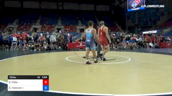 182 lbs Cons 16 #2 - Hunter Pate, Illinois vs Dominic Falcone, Pennsylvania