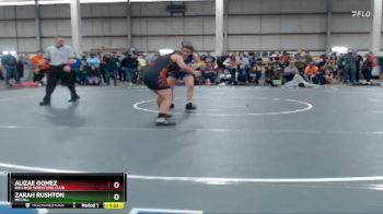 112 lbs Quarterfinal - Alizae Gomez, Bulldog Wrestling Club vs Zarah Rushton, McCall