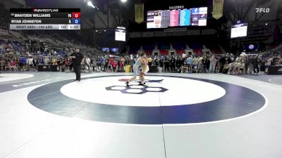 144 lbs Cons. Sub-rd Of 16 - Brayden Williams, PA vs Ryan Johnston, IL