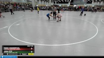 105 lbs Champ. Round 2 - Mara Vanderpool, Nebraska Wrestling Academy vs Anna Kos, MN Elite Wrestling Club