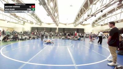 89 lbs Final - Brayden DeJesus, Triumph Trained Blue vs Noah Blair, CTWhale