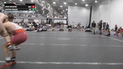 132 lbs Round 4 (6 Team) - Carter Kinard, Rebellion vs John Mozzani, Kraken Blue
