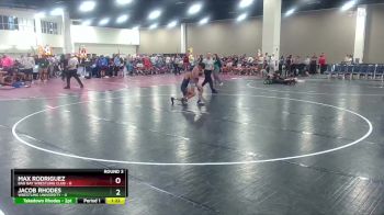 106 lbs Round 3 (10 Team) - Jacob Rhodes, Wrestling University vs Max Rodriguez, Bad Bay Wrestling Club