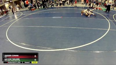 61 lbs Semifinal - Hayzon Walker, Stallions Wrestling Club vs Jagger Cowan, JWC