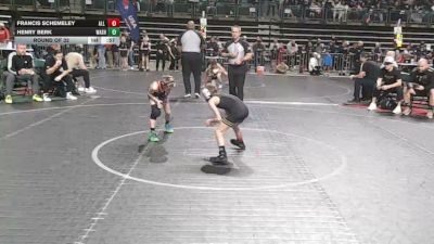 60 lbs Round Of 32 - Francis Schemeley, All I See Is Gold Academy vs Henry Berk, Washington Twp