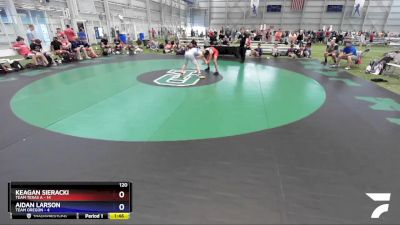 120 lbs Round 3 (8 Team) - Keagan Sieracki, Team Texas A vs Aidan Larson, Team Oregon