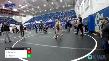 105 lbs Final - Bradley Davies, Choctaw Ironman Youth Wrestling vs Devin FORD, Cowboy Wrestling Club