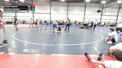 119 lbs Rr Rnd 2 - Kayne Burkett, TDWC Maniacs Blue - MS vs Roman Zarbo, 84 Athletes - MS