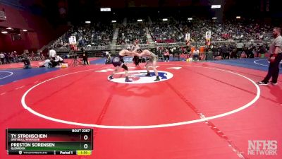 2A-175 lbs Semifinal - Ty Strohschein, Greybull/Riverside vs Preston Sorensen, Glenrock