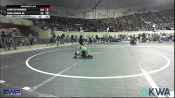 49 lbs Round Of 16 - Luke Baysinger, Blanchard Youth Wrestling Club vs Jose Rosas Jr., OKC Saints Wrestling