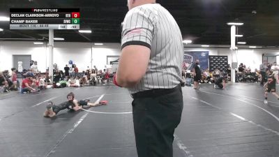 44-48 lbs Quarterfinal - Declan Clarkson-Arroyo, All I See Is Gold Academy vs Champ Baker, Shenandoah Valley Wrestling Club