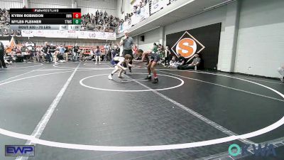 70 lbs Consi Of 8 #2 - Kyrin Robinson, HURRICANE WRESTLING ACADEMY vs Myles Flesner, Team Tulsa Wrestling Club