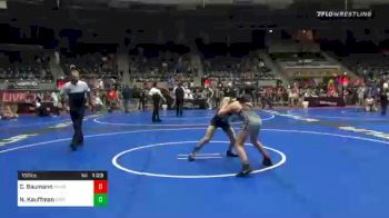 100 lbs Quarterfinal - Camden Baumann, Maurer Coughlin WC vs Ned Kauffman, East Coast Bandits