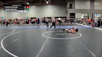 95 lbs Champ. Round 1 - Brodie Spencer, Pittsburg vs Romeo Beougher, Tiger