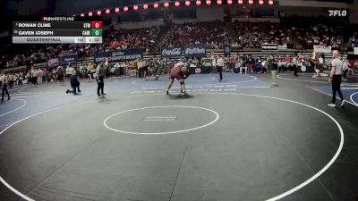 D 2 285 lbs Quarterfinal - Rowan Cline, St. Thomas More vs Gaven Joseph, Carencro