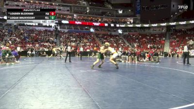 3A-175 lbs Quarterfinal - Logan Bruxvoort, Pella vs Louden Bloxham, Prairie, Cedar Rapids