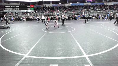 40 lbs Round Of 16 - Grayson Krysiak, Ground Zero WC vs Andersen Adkins, Titan Wrestling Institute