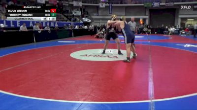 7A 285 lbs Quarterfinal - Rodney English, Hoover vs Jacob Wilson, Baker HS