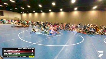 97 lbs Champ. Round 1 - Benjamin Lechman, Bear Cave Wrestling Club vs Anthony Landrum, Betterman Elite Wrestling