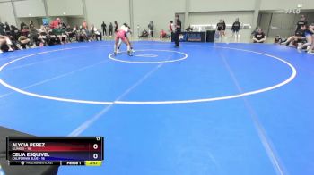 100 lbs Placement Matches (8 Team) - Alycia Perez, Illinois vs Celia Esquivel, California Blue