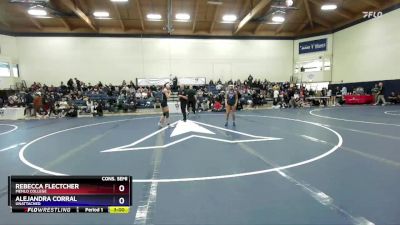 117 lbs Cons. Semi - Rebecca Flectcher, Menlo College vs Alejandra Corral, Unattached