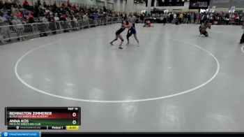 105 lbs Cons. Round 3 - Remington Zimmerer, Black Fox Wrestling Academy vs Anna Kos, MN Elite Wrestling Club