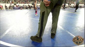 50 lbs Quarterfinal - Amelia Ganote, Cotton County Wrestling Club vs Cassadee Sloan, Morrison Takedown Club