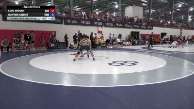 79 kg Cons. Sub-rd Of 64 - King Wright, Hiram College vs Hunter Harris, Tiger Den Wrestling Club