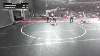 95 lbs Cons. Round 2 - Drew Kitzrow, Oak Creek Attack Wrestling Club vs Adam Weninger, West Bend Wildcats