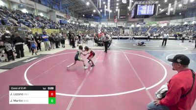 58 lbs Consi Of 8 #1 - Jocelynn Lozano, Valley Bad Boys vs Jackson Martin, Severance WC