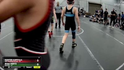 110 lbs Placement (4 Team) - Ryan Mertz, Buxton vs Hunter Kapitula, Mat Assassins Black