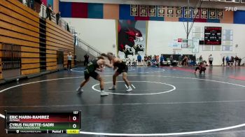 157 lbs Quarterfinal - Eric Marin-Ramirez, Putnam vs Cyrus Fausette-Sadri, Evergreen (Vancouver)