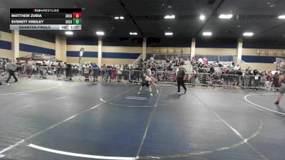 77 lbs Quarterfinal - Matthew Zubia, SoCal Hammers vs Everett Kreiley, Gold Rush Wr Ac