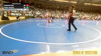 82 lbs Quarterfinal - Madison Neal, Greater Heights Wrestling vs Finley Moore, Tonganoxie Wrestling Club